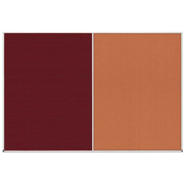 Enclosed Corkboard, 1 Door, 48"x36", 4" Fra